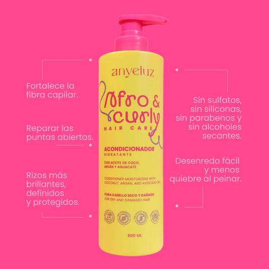 Acondicionador Hidratante Afro & Curly Anyeluz
