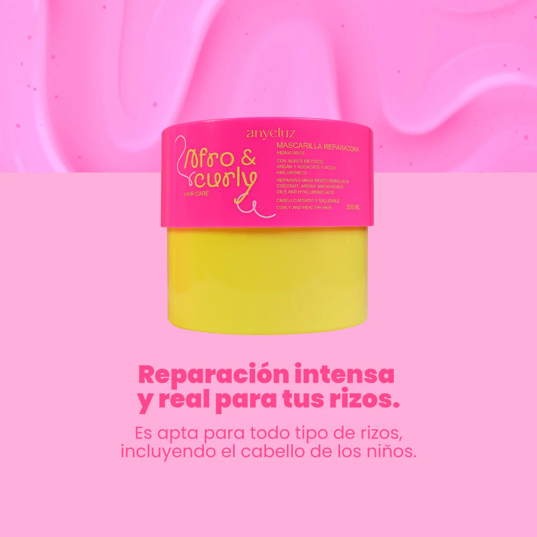 Mascarilla Reparadora Hidratante Afro & Curly Anyeluz