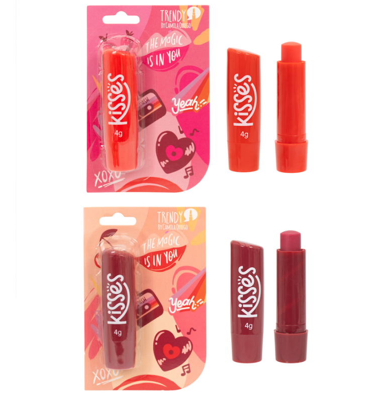 Brillo Lip Balm Kisses Rojo Trendy