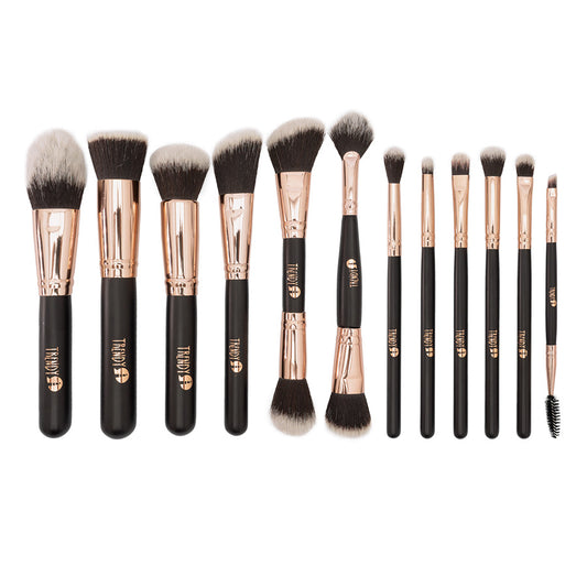 Kit Brocha Clásico profesional x 12 Negro Trendy