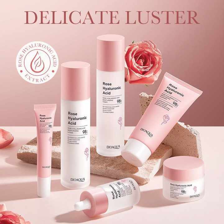 Kit de Lujo Facial Rosas Bioaqua 6 Unidades