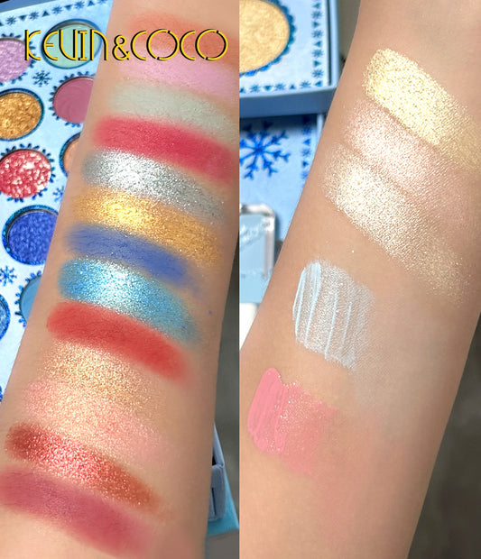 Set de maquillaje Wishing Deer Christmas Kevin & Coco 33 colores