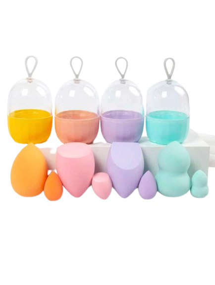 Beauty Blender + Mini En Estuche Huevito Beibei Makeup