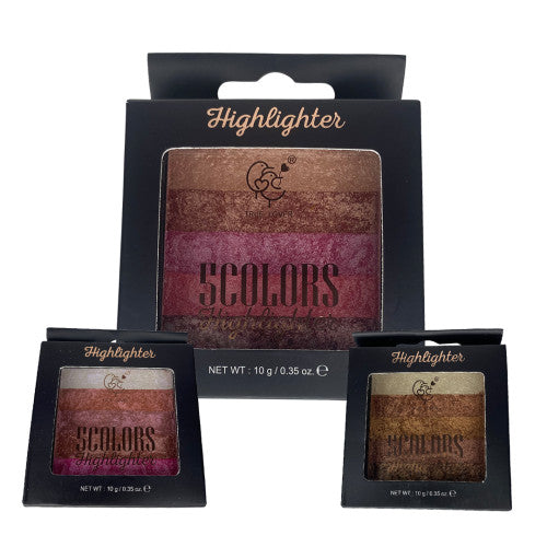 Paleta de Iluminadores 5 Colores True Lover