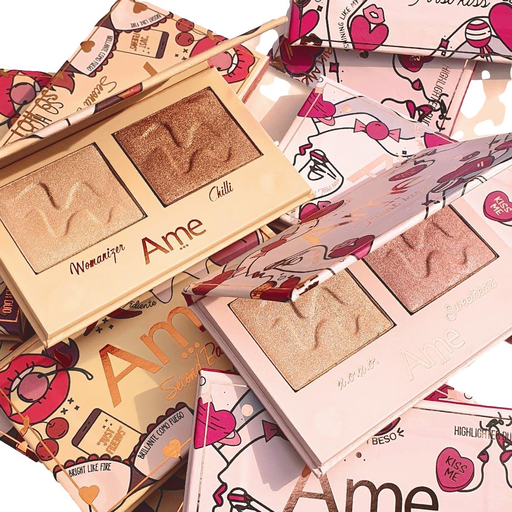 Paleta de Iluminadores Duo First Kiss Ame