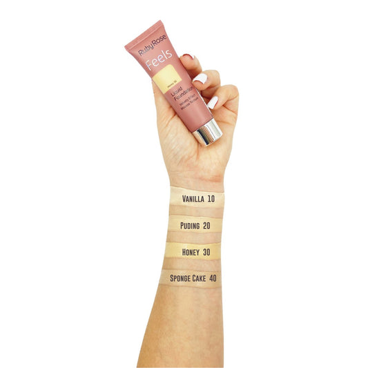 Base Liquida Feels Ruby Rose Grupo 1 Tonos Nude