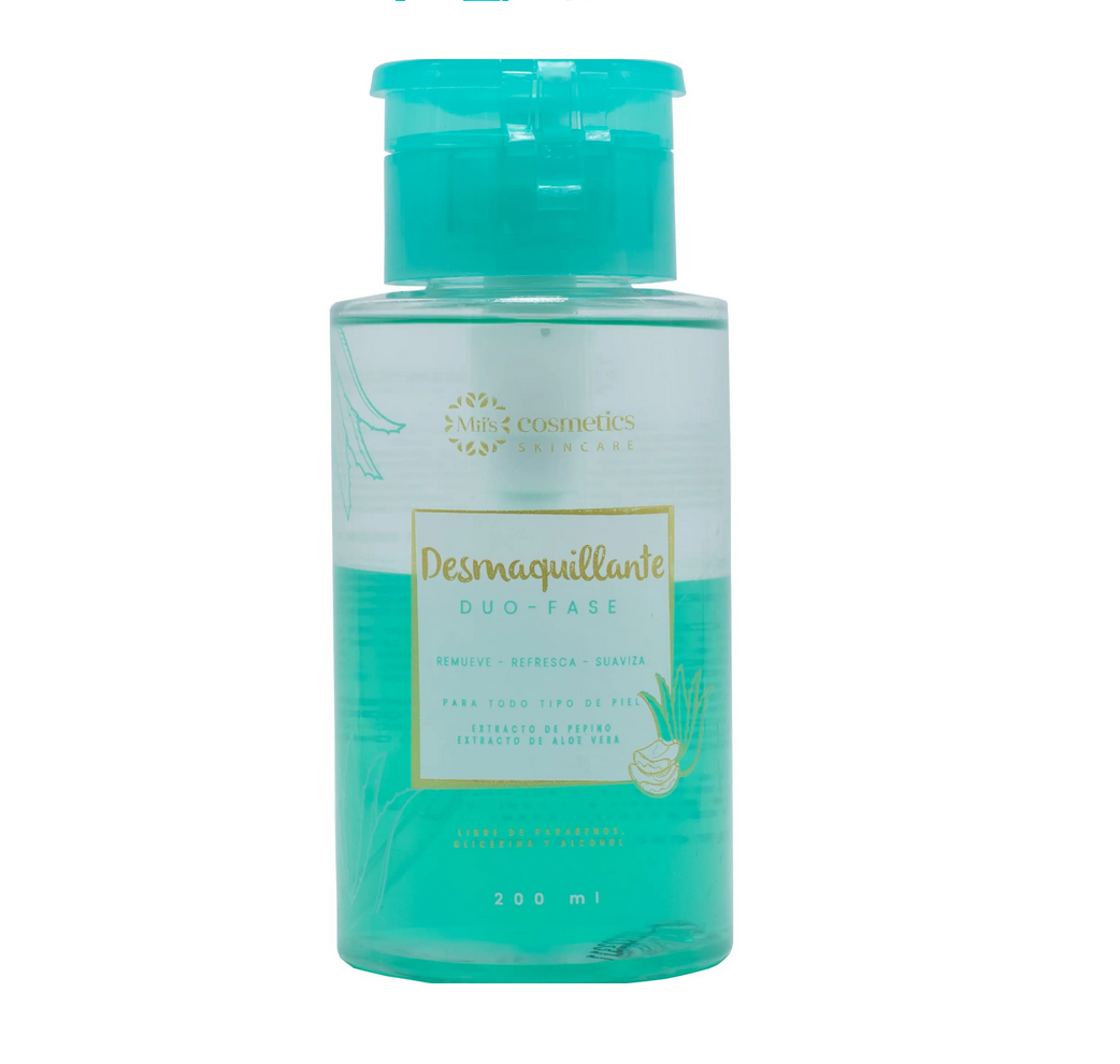 Desmaquillante Duo-Fase Miis Cosmetics
