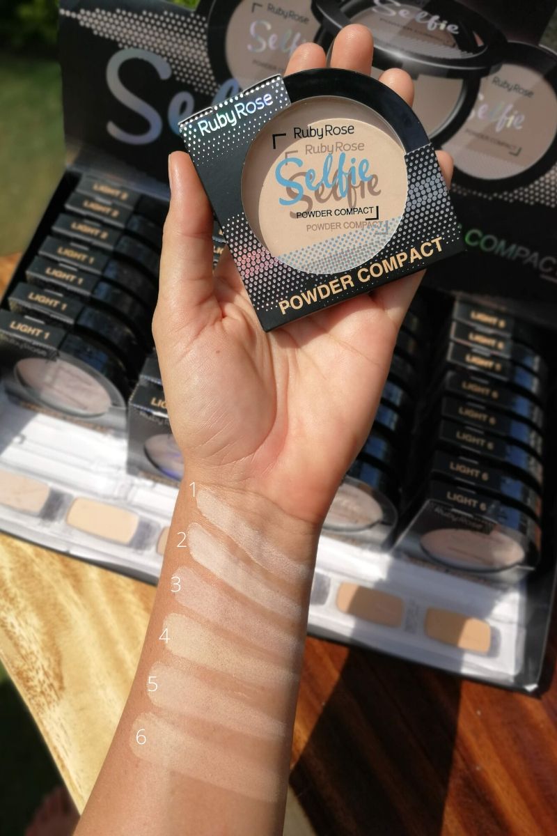 Polvo Compacto Selfie Light Ruby Rose Grupo 1 Piel Clara