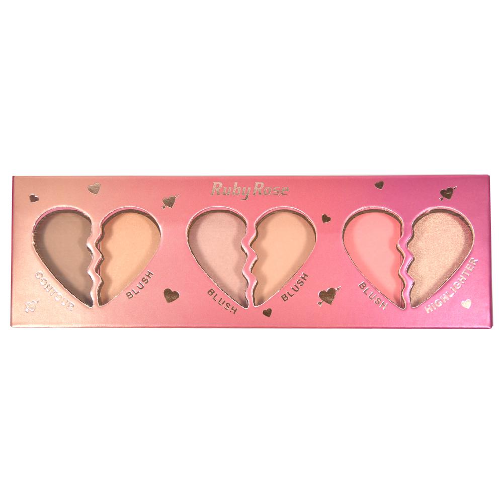 Paleta Face Kit Heart Ruby Rose