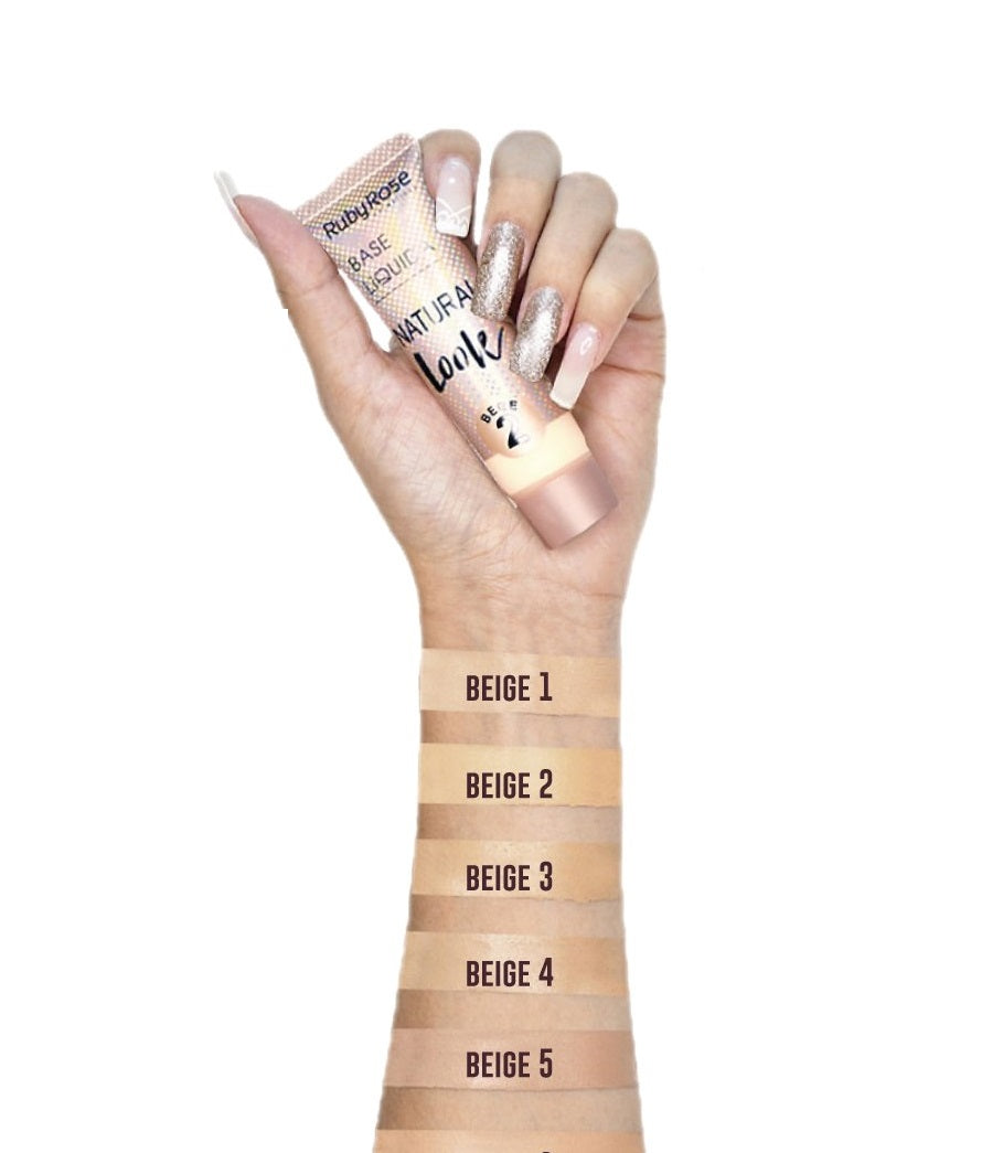 Base Líquida Natural Look Grupo 2 Beige Ruby Rose