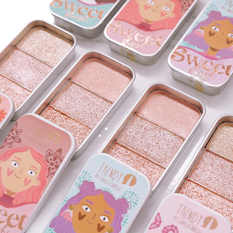 Paleta Sombras en Trio Sweet Trendy