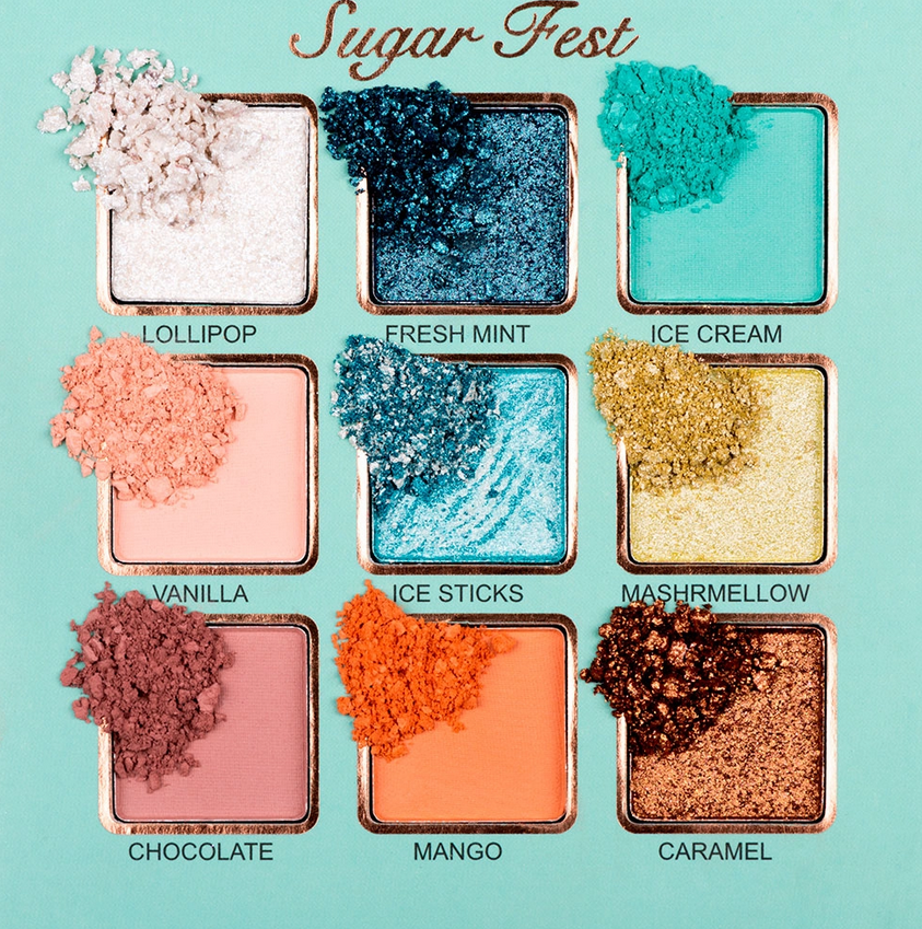 Paletas de Sombras Sugar fest: Cotton candy, Ice cream y Donut worry Engol