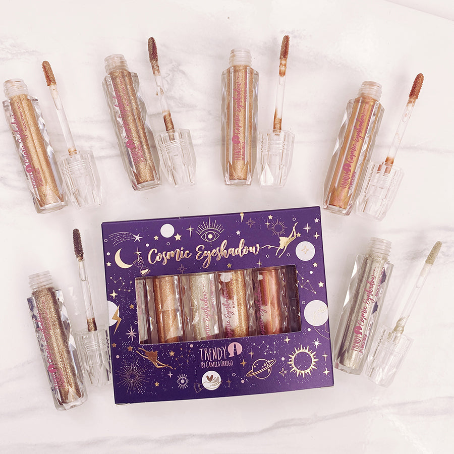 Kit X 6 Sombras Liquidas Cosmic Trendy