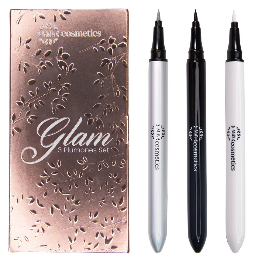 Set De Plumones X 3 Pcs Glam Miis Cosmetics