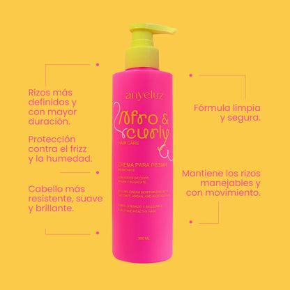 Crema Para Peinar Hidratante Afro & Curly Anyeluz
