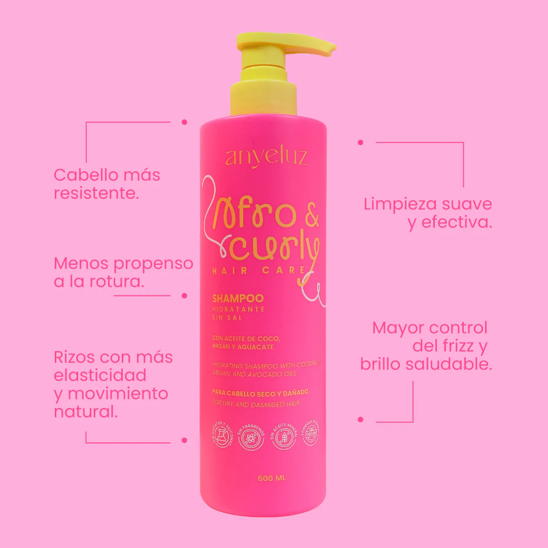 Shampoo Hidratante Afro & Curly Anyeluz