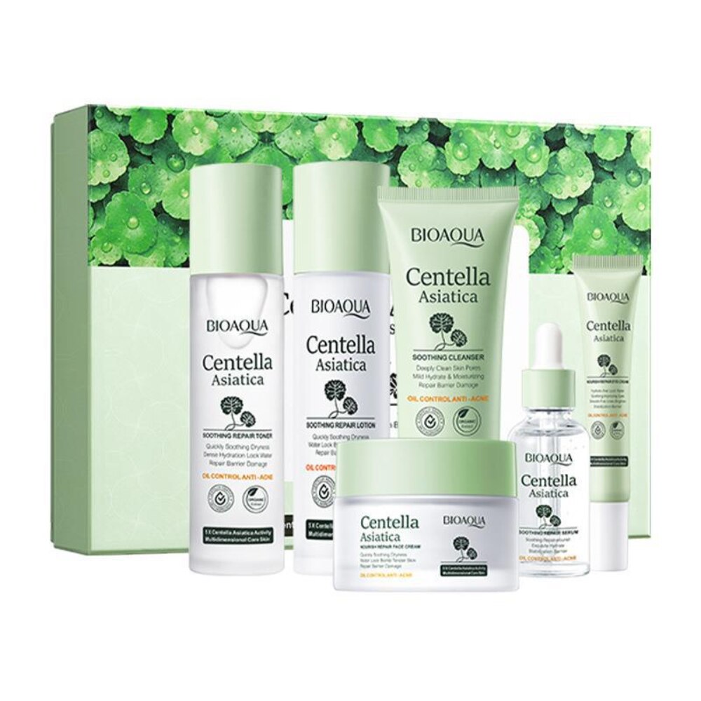 Kit de Lujo Facial Centella Asiatica Bioaqua 6 Unidades