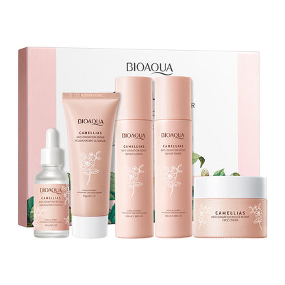 Kit de Lujo Facial Camelias Bioaqua 5 Unidades