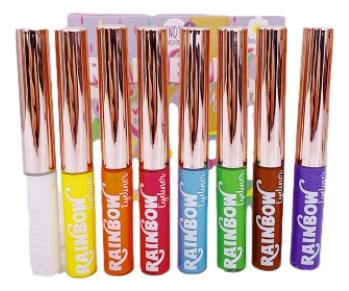 Kit X 8 Delineadores Matte Coloridos Rainbow Trendy