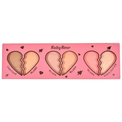 Paleta  Face Kit Heart Ruby Rose