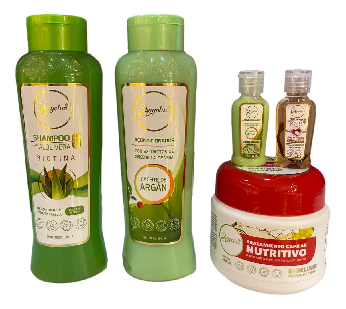 Kit Cabello Graso Anyeluz + Gratis Kit Mini Duo