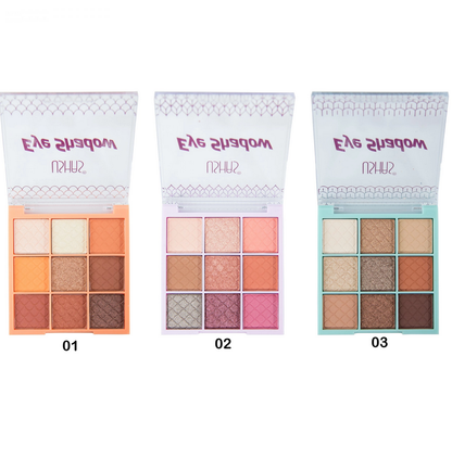 Paleta de Sombras  9 Tonos Ushas Grupo 2