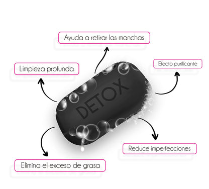 Jabon DETOX FACIAL carbon Activado Purpure