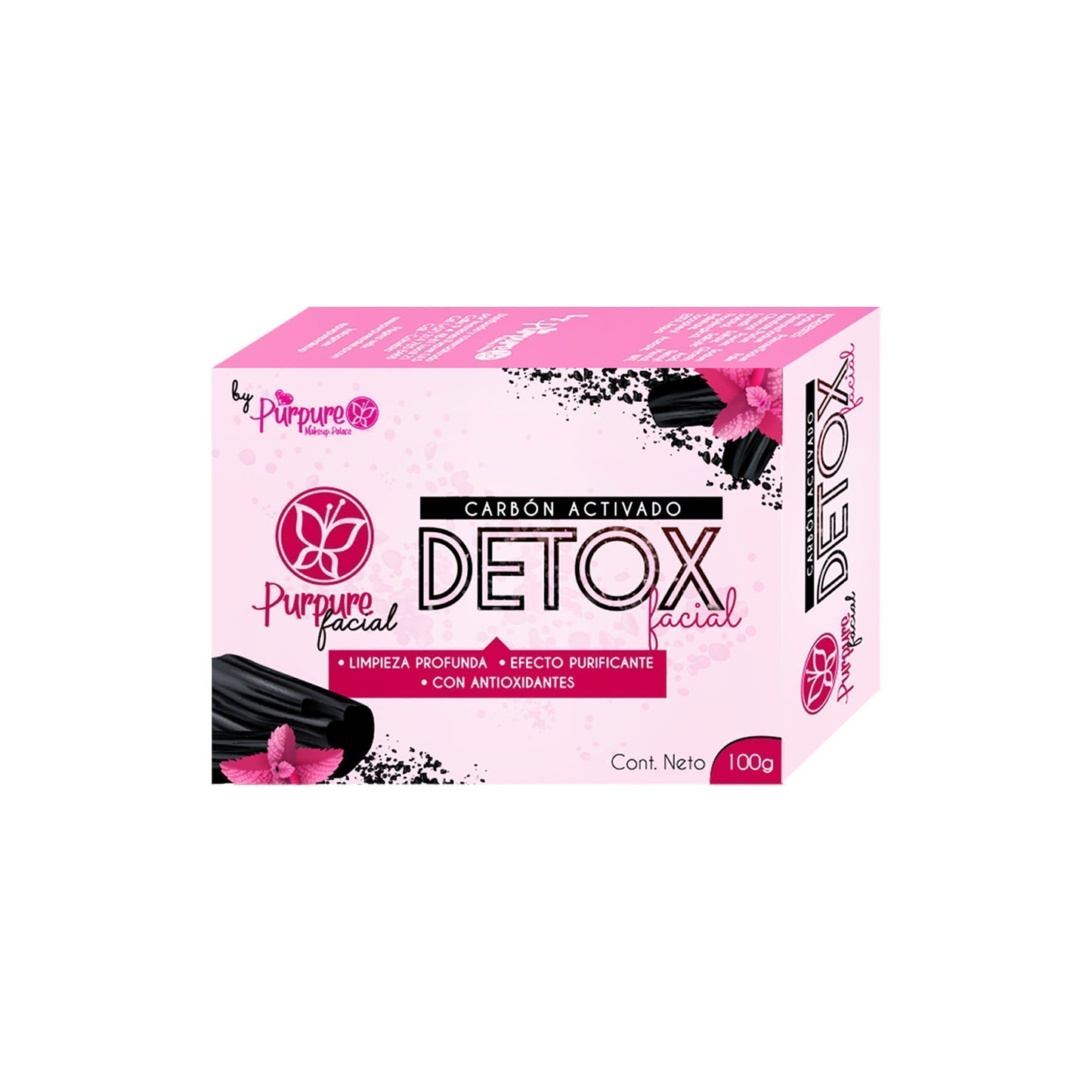 Jabon DETOX FACIAL carbon Activado Purpure