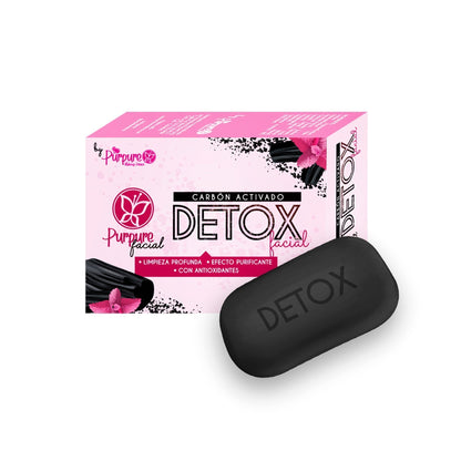 Jabon DETOX FACIAL carbon Activado Purpure