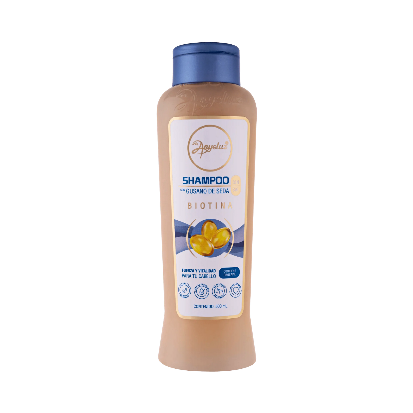 Shampoo Gusano de Seda Anyeluz 500 ml