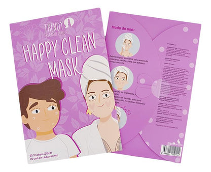 Sobre Mascarilla Stickers Para Acne Happy Clean Trendy